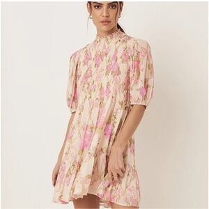 Spell Garden Party linen mini dress